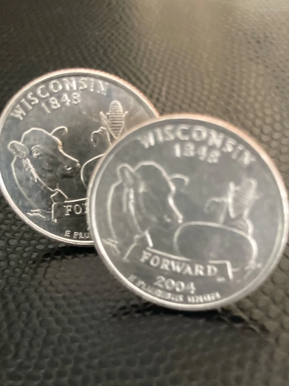 Wisconsin State Quarter Cufflinks – 2004 U.S. Coin Jewelry – Handcrafted America